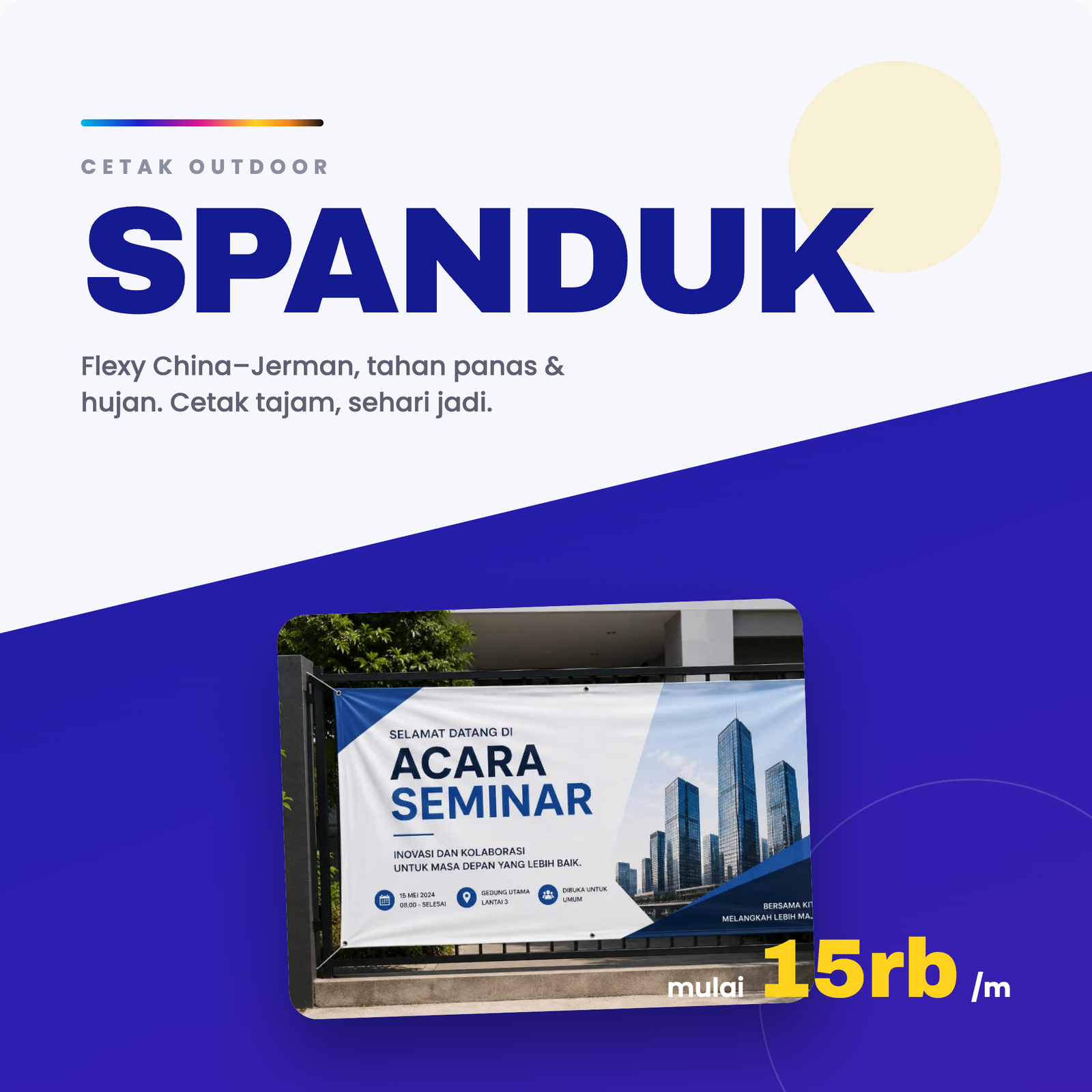 Spanduk Banner Outdoor