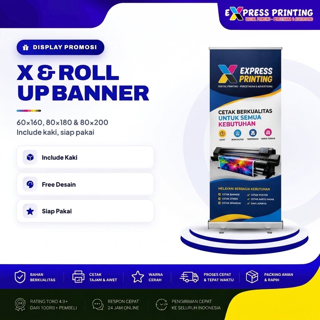X & Roll Up Banner