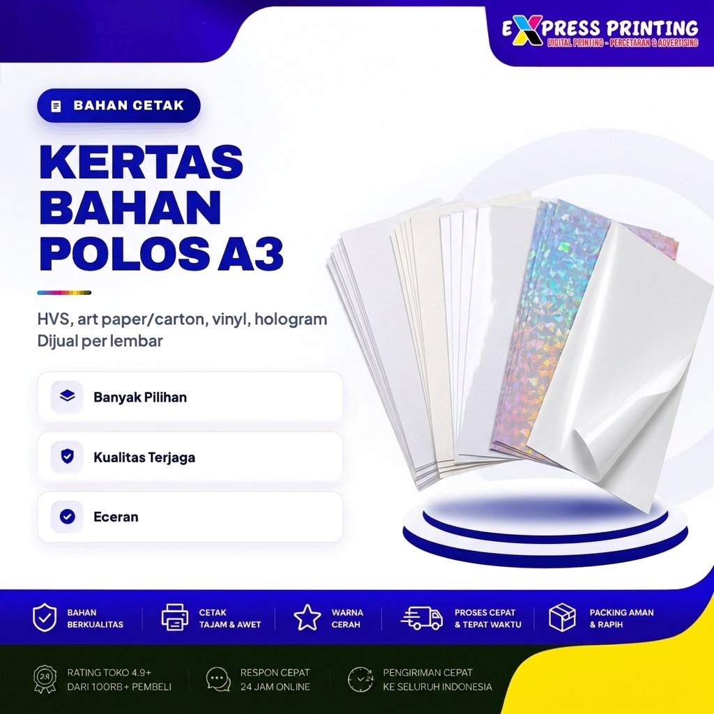 Kertas Bahan Polos A3