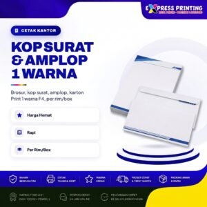 Kop Surat & Amplop 1 Warna