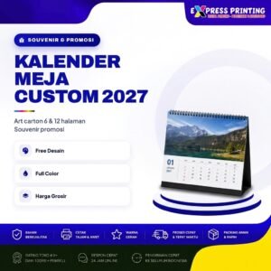 Kalender Meja Custom 2027