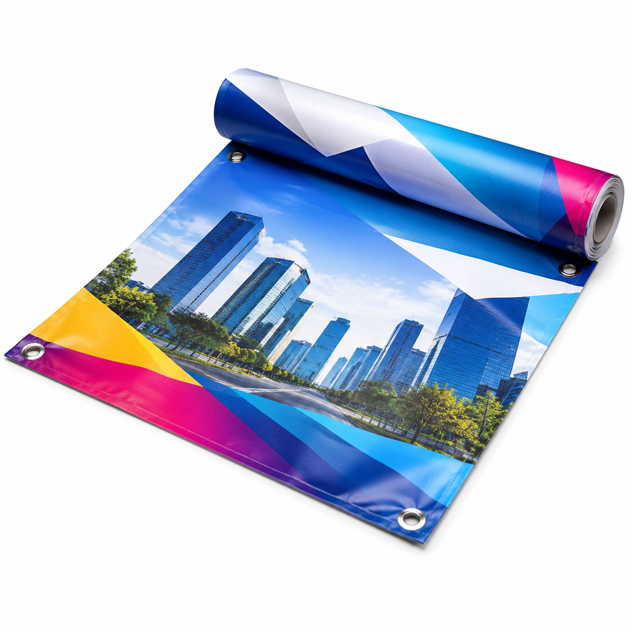 Hasil cetak spanduk Bekasi berbahan flexy dari Express Printing 24 Jam